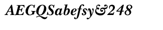 Serif fonts B-C: Baskerville Handcut CE Bold Italic