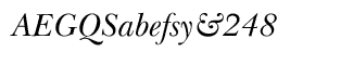 Serif fonts B-C: Baskerville Handcut Regular Italic
