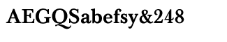 Serif fonts B-C: Baskerville Medium