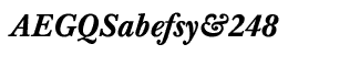 Serif fonts B-C: Baskerville Medium Italic