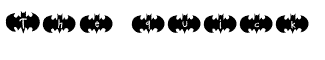 Symbol misc fonts: Bat Ben