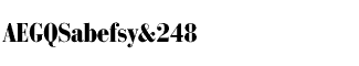 Serif fonts B-C: Bauer Bodoni Black Condensed