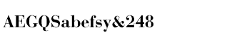 Serif fonts B-C: Bauer Bodoni Bold