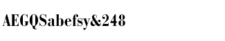 Serif fonts B-C: Bauer Bodoni Bold Condensed