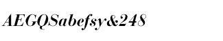 Serif fonts B-C: Bauer Bodoni Bold Italic