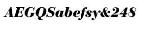 Serif fonts B-C: Bauer Bodoni Bold Italic