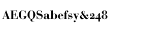 Serif fonts B-C: Bauer Bodoni Bold OSF