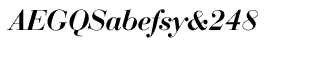 Serif fonts B-C: Bauer Bodoni CE Demi Bold Italic