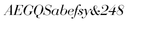 Serif fonts B-C: Bauer Bodoni CE Regular Italic
