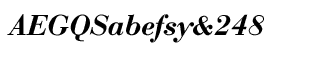 Serif fonts B-C: Bauer Bodoni Demi Bold Italic