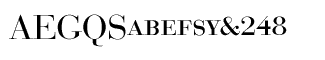 Bauer Bodoni fonts: Bauer Bodoni DisCaps Regular