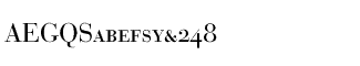 Serif fonts B-C: Bauer Bodoni Roman SmallCaps & OSF