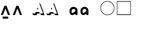 Symbol fonts A-E: Bauhaus Volume