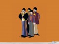 Music wallpapers: Beatles cartoon wallpaper
