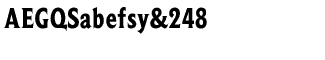 Serif fonts: Beaufort Condensed Heavy