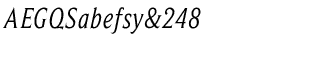 Serif fonts B-C: Beaufort Condensed Italic