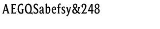 Serif fonts: Beaufort Condensed Medium
