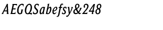 Beaufort fonts: Beaufort Condensed Medium Italic