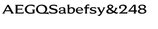 Serif fonts: Beaufort Extended Medium