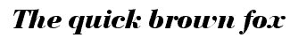 Serif fonts: Bedini Bold Italic