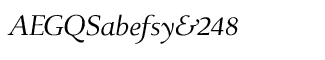 Serif fonts B-C: Belen Italic