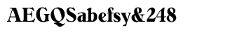 Serif fonts B-C: Bellini Bold Condensed