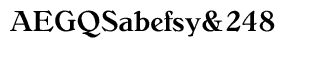 Serif fonts B-C: Bellini Medium