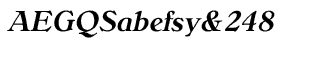 Serif fonts B-C: Bellini Medium Italic