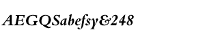 Serif fonts B-C: Bembo Bold Italic
