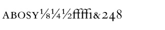 Serif fonts B-C: Bembo Expert Package