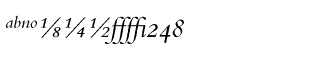 Serif fonts B-C: Bembo Italic Expert Package