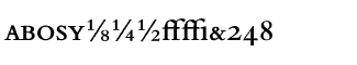 Serif fonts B-C: Bembo Semi Bold Expert Package