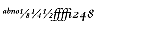 Serif fonts B-C: Bembo Semi Bold Italic Expert Package