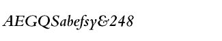 Serif fonts B-C: Bembo Semibold Italic