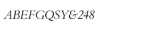 Serif fonts B-C: Bembo Titling Italic