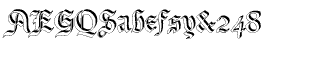 Old English fonts: Bene Crypt Shadow