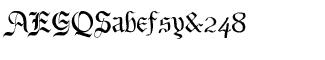 Old English fonts: Bene Cryptine