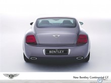 Bentley coupe rear view in white wallpaper