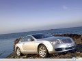 Bentley silver in blue ocean view wallpaper