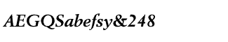 Serif fonts B-C: Berling Bold Italic