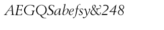 Berling fonts: Berling CE Regular Italic