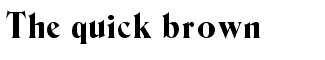 Serif misc fonts: Berns