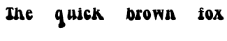 Serif misc fonts: Berthside