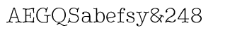 Serif fonts B-C: Better Type Right Thin