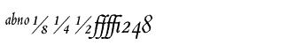 Serif fonts B-C: Blado Italic Expert Package