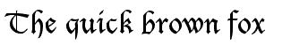Gothic fonts: Blecklet