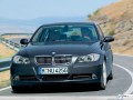 BMW wallpapers: Bmw Serie 3 black in the road wallpaper