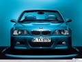 Bmw Serie 3 blue front view wallpaper