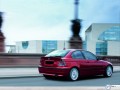 Bmw Serie 3 red in the city wallpaper