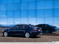BMW wallpapers: Bmw Serie 5 blue glass wall wallpaper